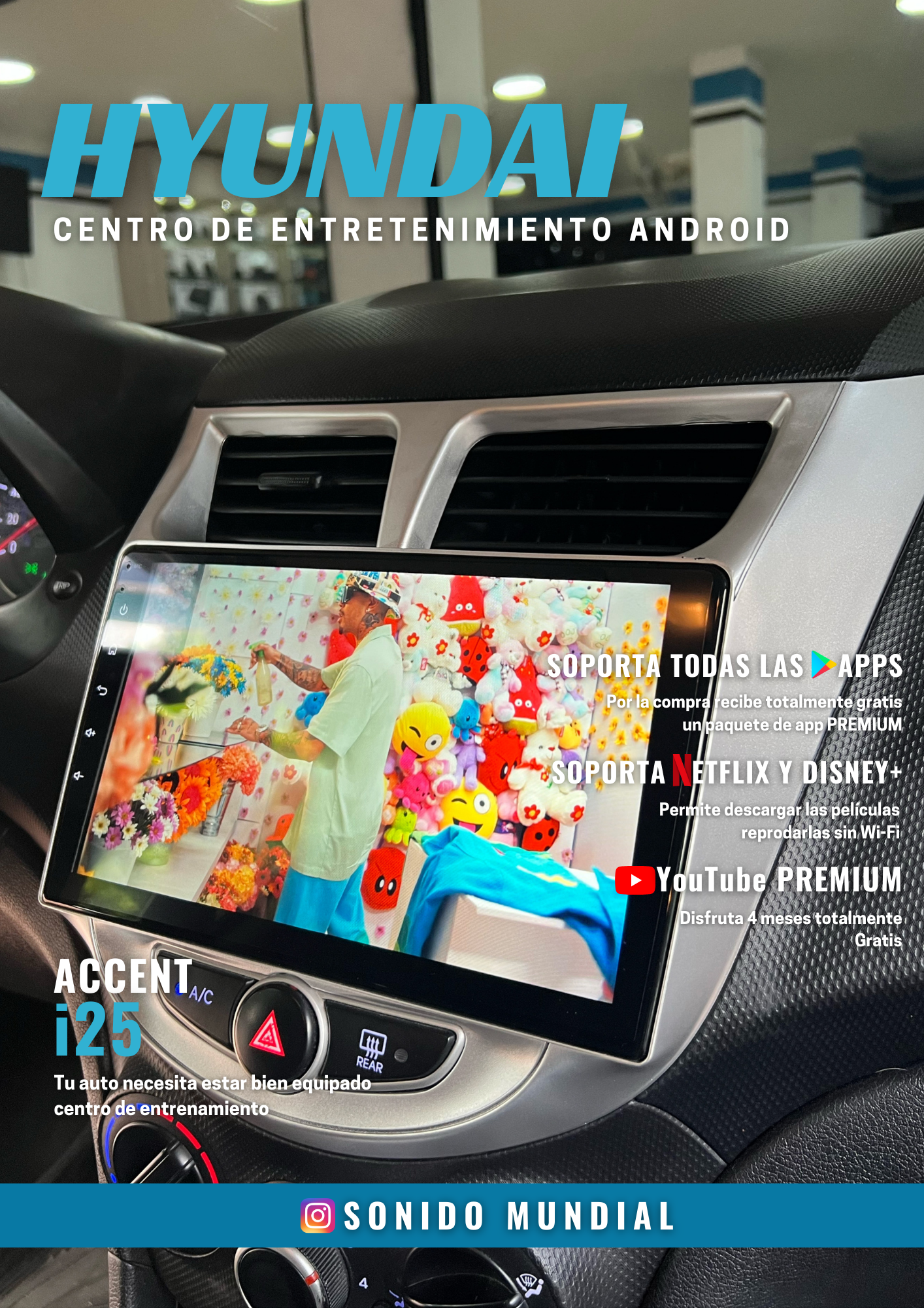 Centro de Entretenimiento ANDROID Full HD (PREMIUM)